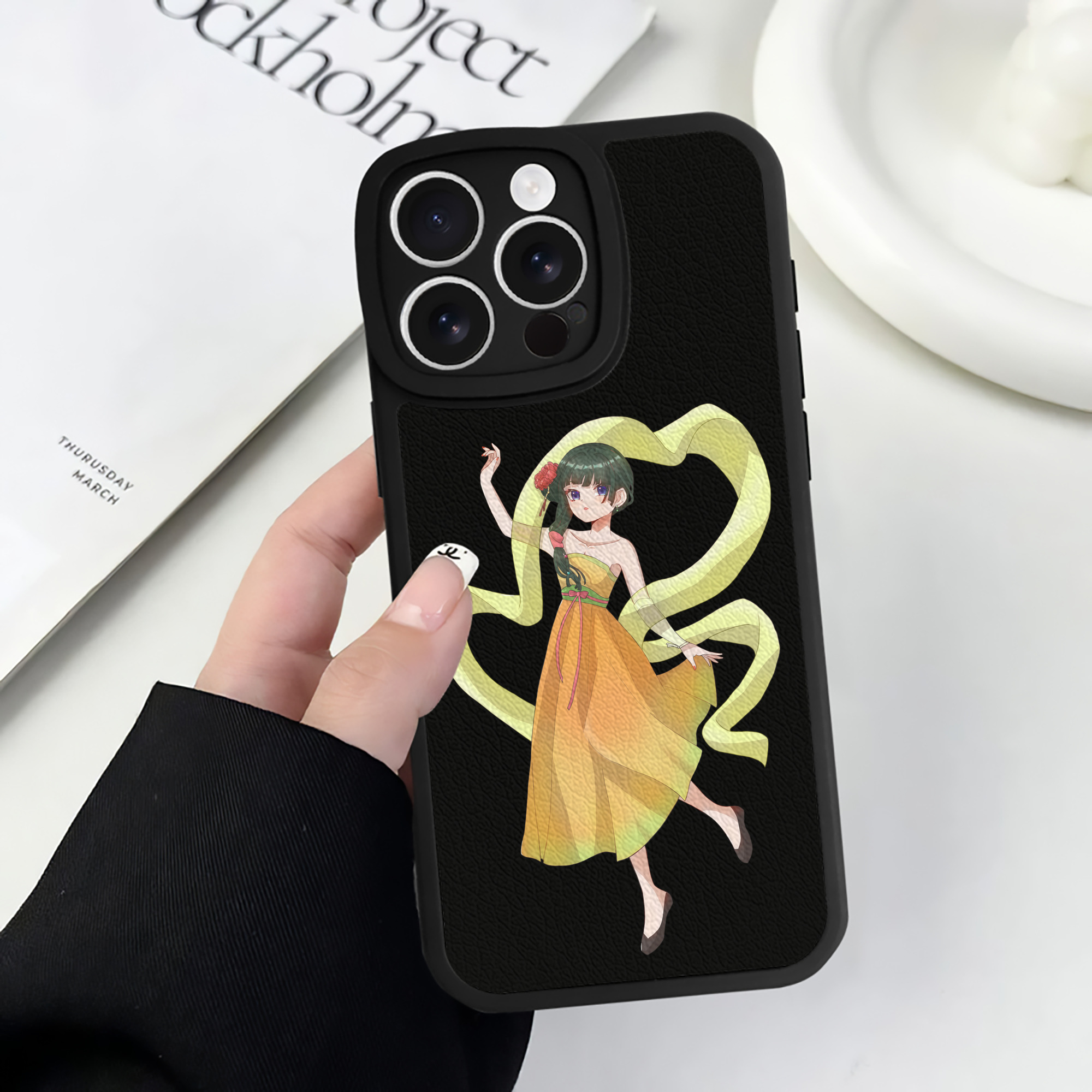 薬屋のひとりごと The Apothecary Diaries 【iPhone 16シリーズ対応】シリコンスマホケース（レザー調） 材質：シリコン